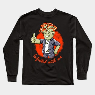 vegan zombie Long Sleeve T-Shirt